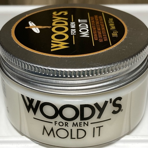Woody's Mold It Styling Paste for Men 3.4 Oz Med Hold Matte Pomade Wax SET OF 2 - Picture 7 of 11